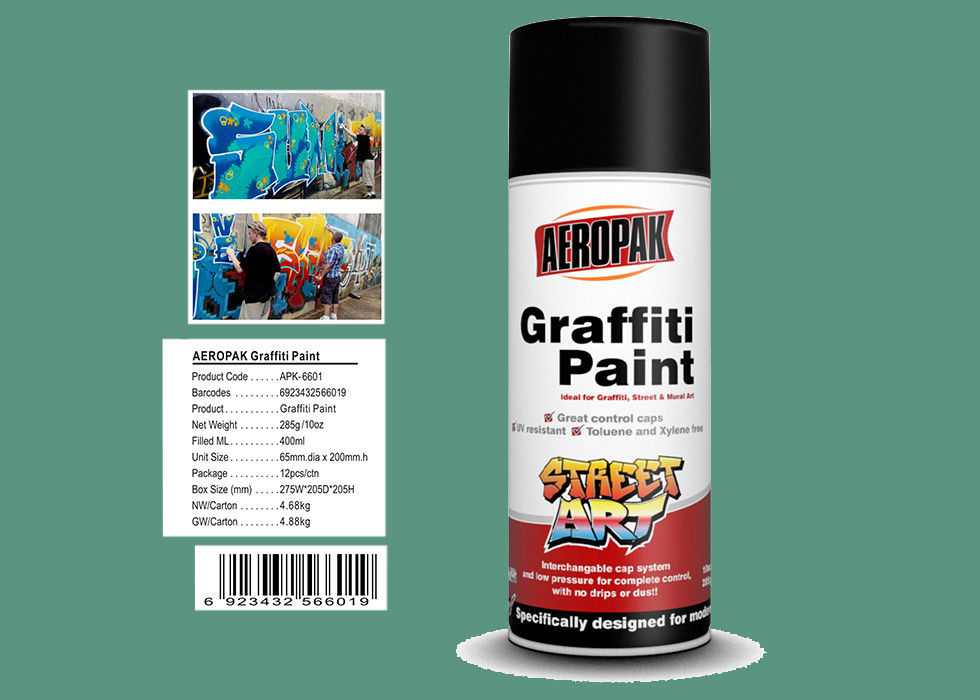 Apple Green Color Graffiti Spray Paint 400ml Filled With MSDS Certificate