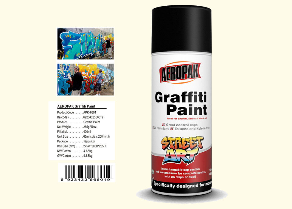 Cream White Color Graffiti Spray Paint  No Harm For Festive Occasions