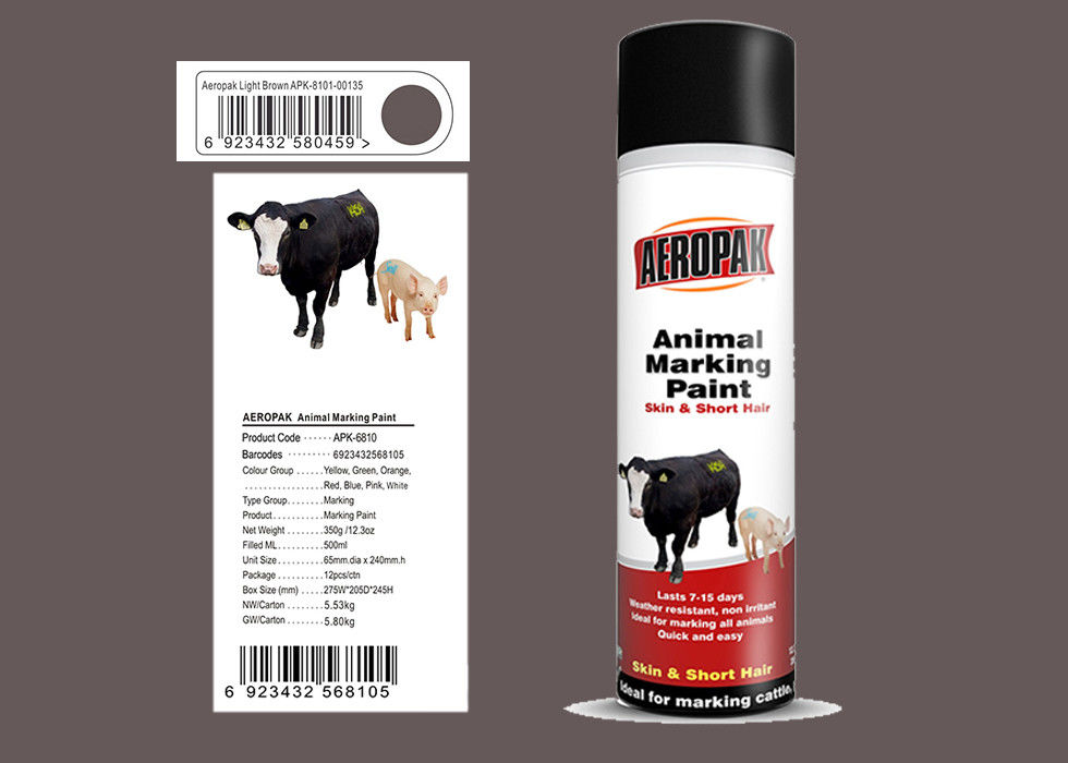 Light Green Animal Marking Spray Paint For Pig With MSDS Certification