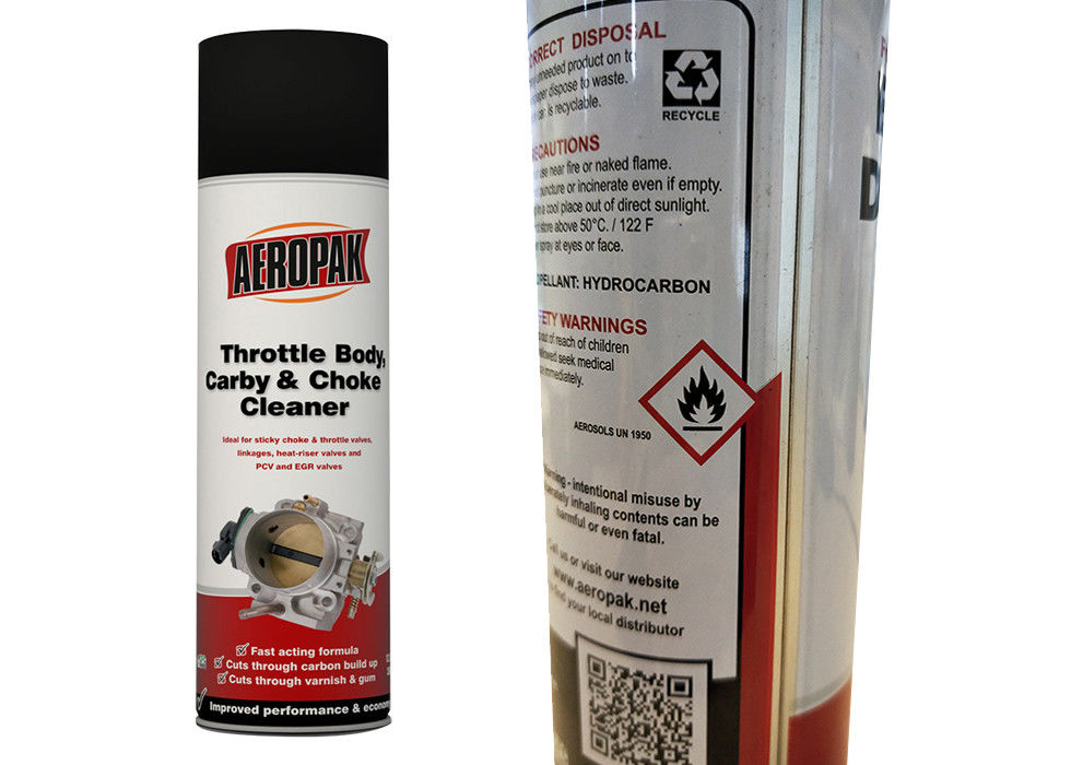 Dirt Removal Carburetor Cleaner Spray For Sticky Choke And Throttle Valves