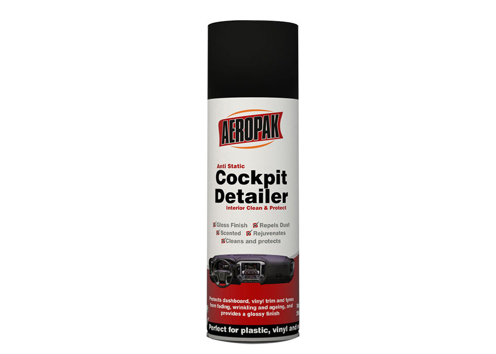 MSDS Certificated Car Care Products Anti Static Cockpit Detailer For Auto Interiors
