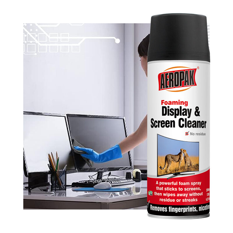 Aeropak 200ml Aerosol Eco-Friendly Alcohol-Free Anti-Static Streak Free Fast-Drying Multi-Purpose Customized Colors Screen