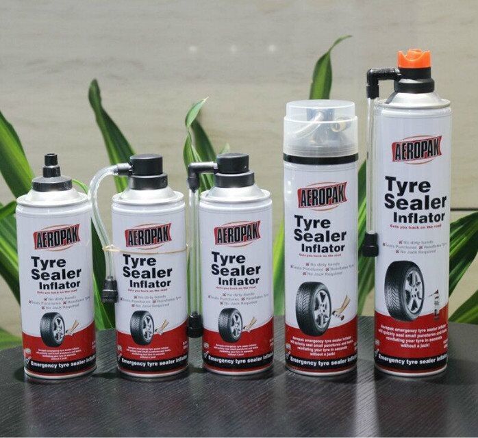 Car Tyre Repair Automotive Cleaning Products Tyre Puncture / Leak Sealer Inflator