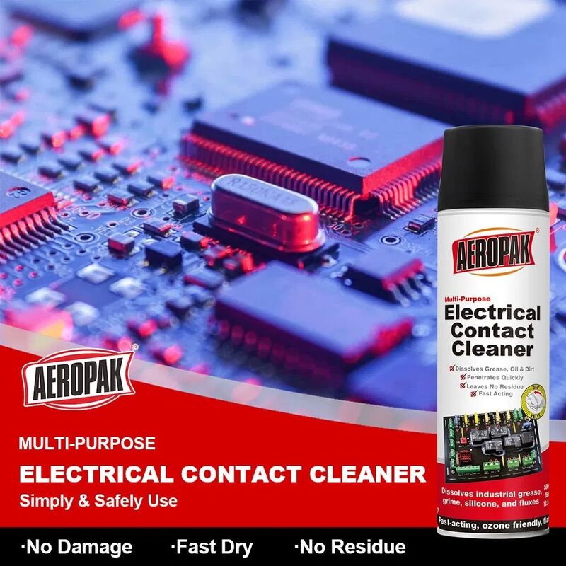 Aeropak 500ml Aerosol Fluid & Chemicals High-Efficiency Electronic Contact Cleaner Precision Electronics Lubricant Product Spray