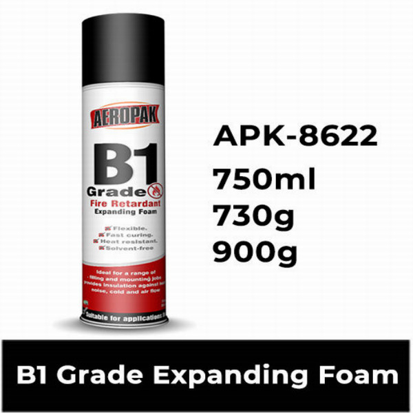 750ml PU Foam Sealant Expanding Adhesive Heat Insulation B1 Fire Retardant