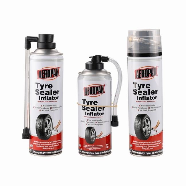 Tinplate Can Tyre Sealer Inflator Emergency Repair Aeropak 450ml