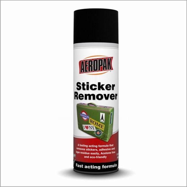 500ml Adhesive Sticker Remover Spray Metal Can Aeropak LPG Gas