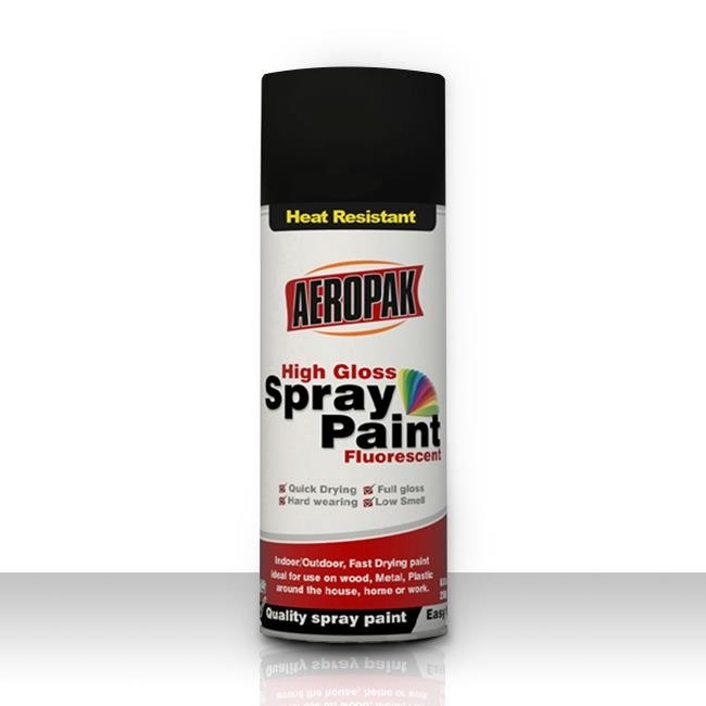 Aeropak Car Care Products 400ml High Heat Resistant Paint 300 Degree For Engines