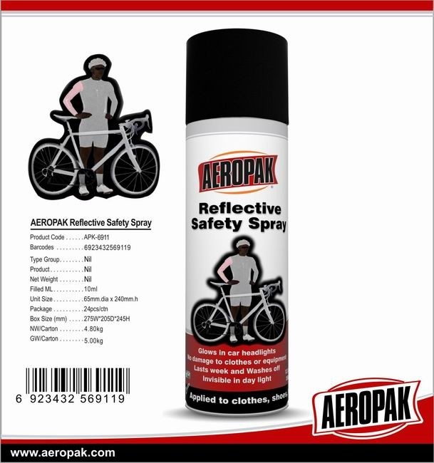 Aeropak 200ml Reflective Spray Paint Light Safety Reflective Aerosol Spray