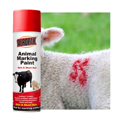 AEROPAK Animal Marking Liquid Coating Spray Paint 500ml Strong Adhesion Livestock Spray Paint Marker