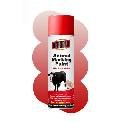 High Visibility 500ml Acrylic Livestock Identification Weatherproof Animal Marking Spray Paint OEM Cattle Sheep Aeropak